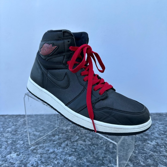 Nike Air Jordan Black Satin 555088-060 Men's Size